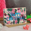 Miss Bespoke Papercuts - 'Happy Christmas' Neon Paper Cut Christmas Card