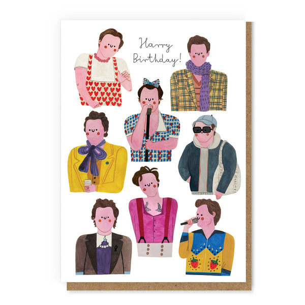 Daria Solak Illustrations - HARRY STYLES Birthday Card