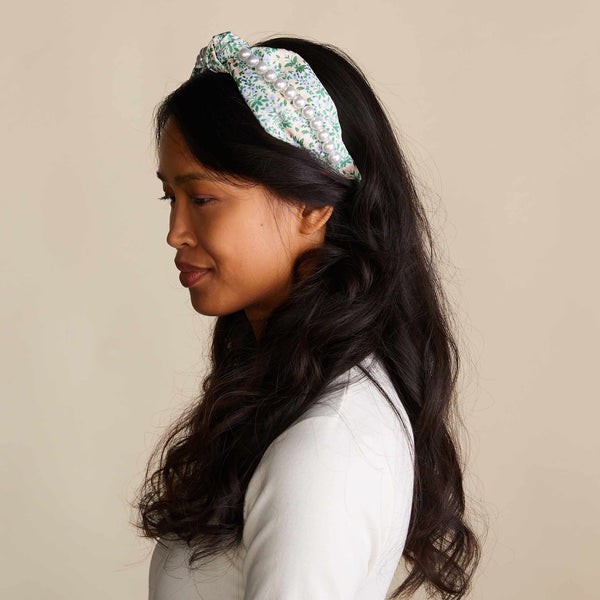 Rifle Paper Co. Knotted Headband - Lottie Pearl