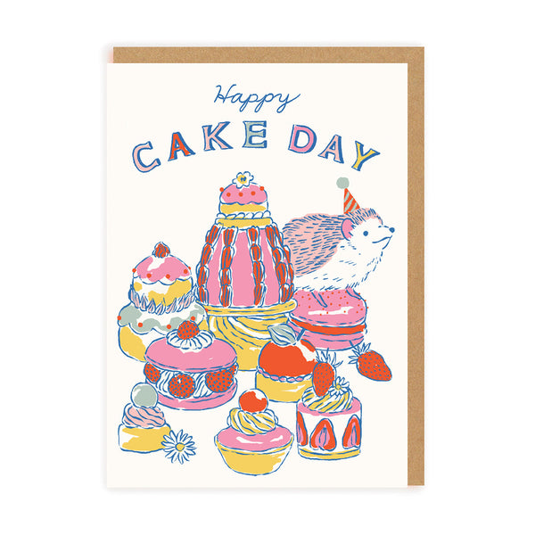 Ohh Deer Hedgehog and Cake Birthday Card
