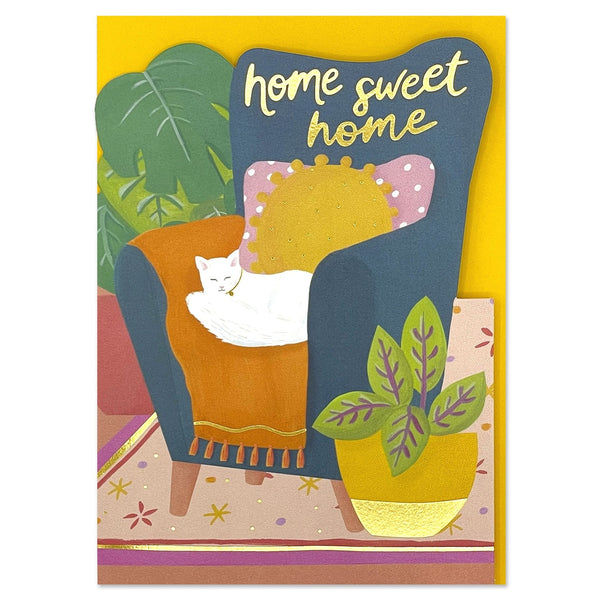 Raspberry Blossom Home Sweet Home Card