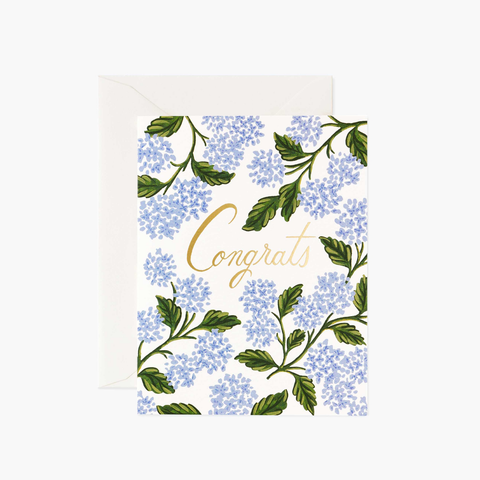 Rifle Paper Co. Hydrangea Congrats Card