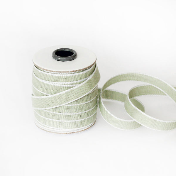 Studio Carta Drittofilo Cotton Ribbon - Sage & White