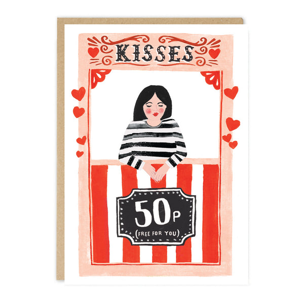 Jade Fisher Kisses Card