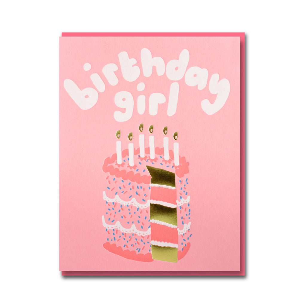 1973 Joyful Pink Cake Birthday Card– The Paper Parlour