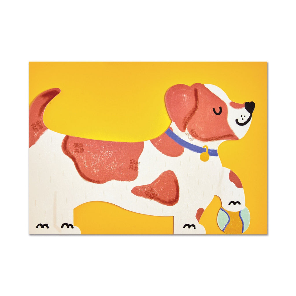 Raspberry Blossom Jack Russell Card