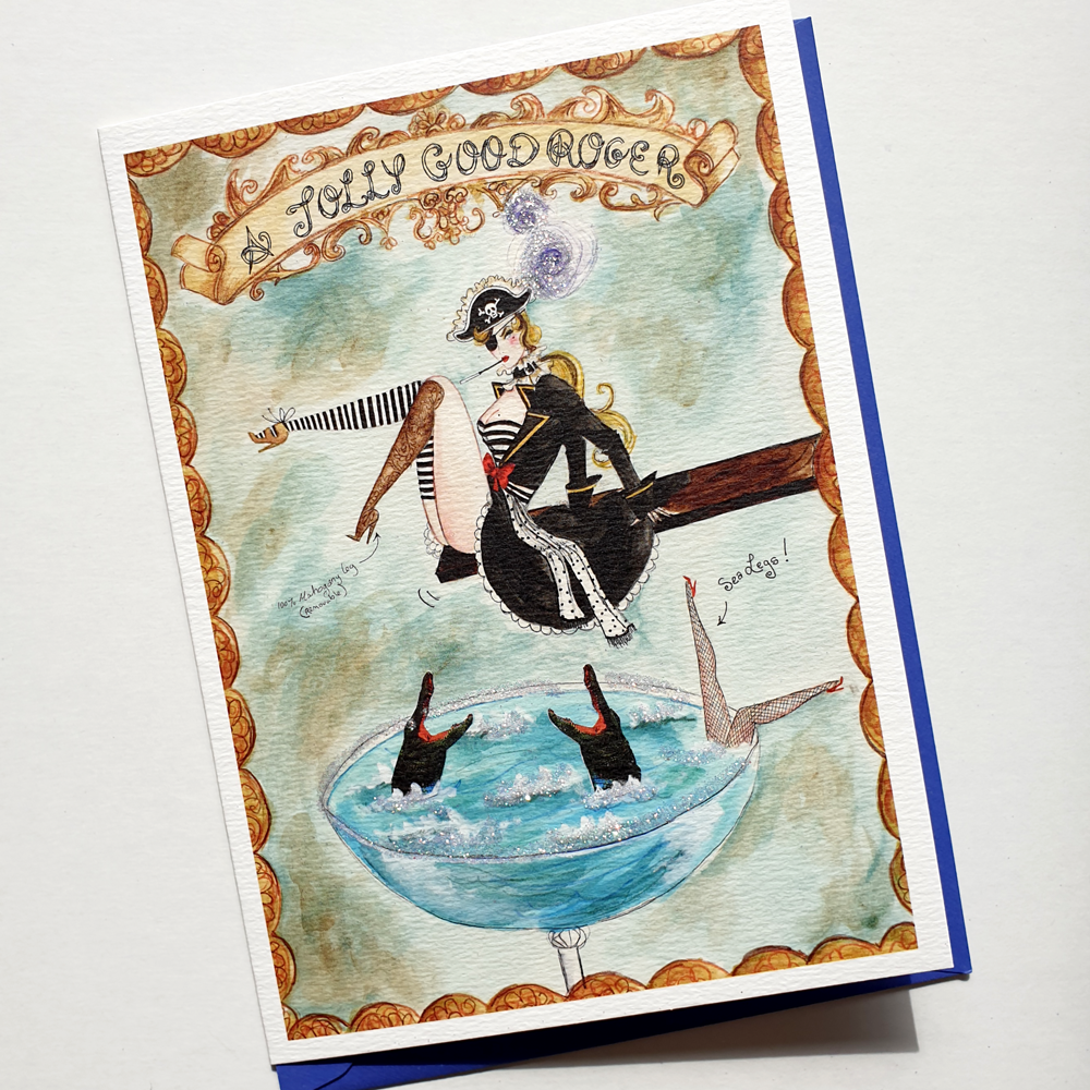 Andrea Kett A Jolly Good Roger Birthday Card