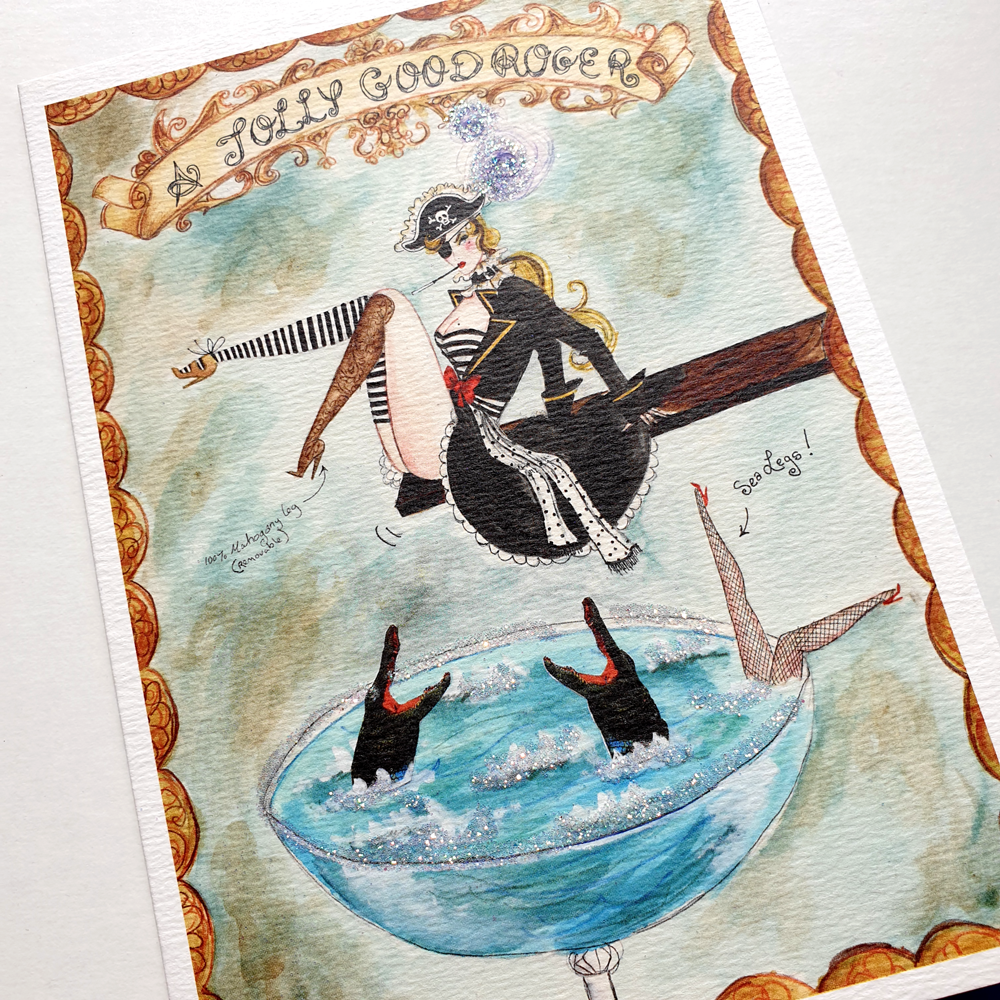 Andrea Kett A Jolly Good Roger Birthday Card