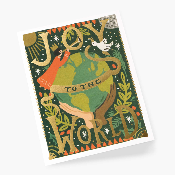 Rifle Paper Co. Joy To The World Christmas Card SET