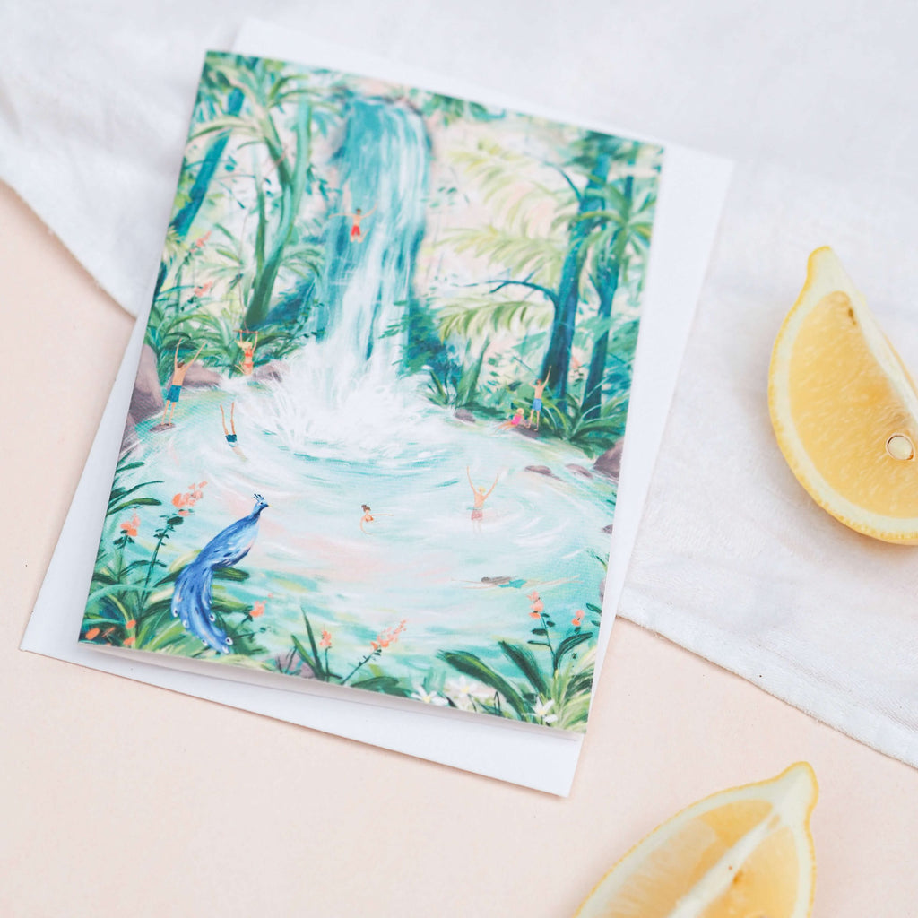 Imogen Davis Jungle Pools Greeting Card