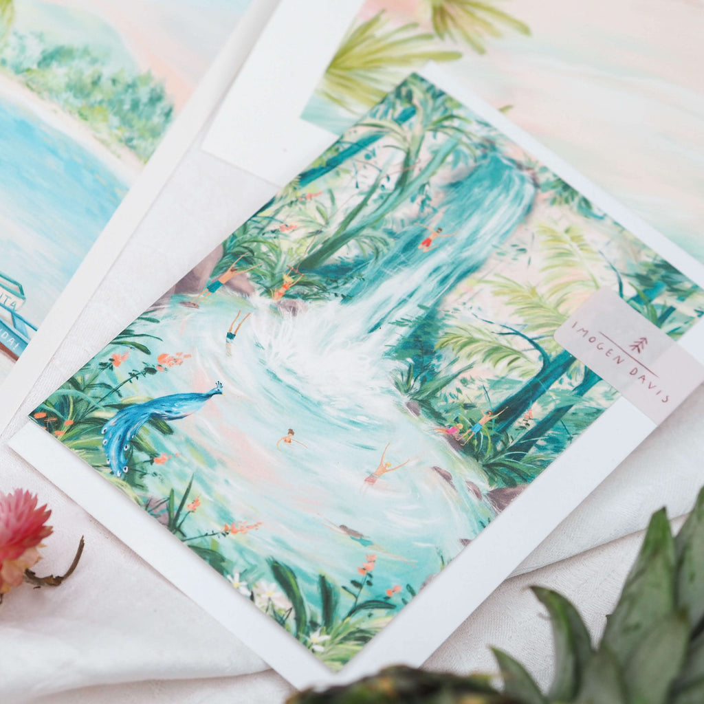 Imogen Davis Jungle Pools Greeting Card