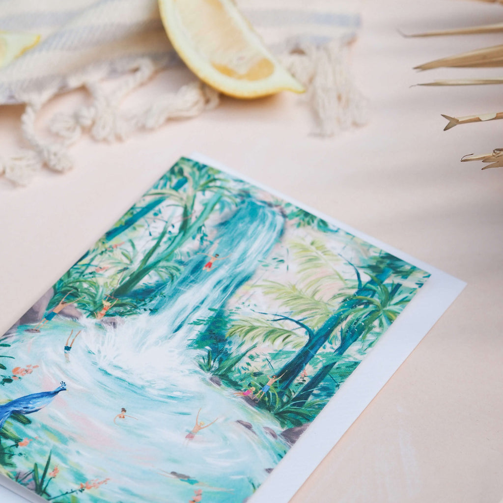 Imogen Davis Jungle Pools Greeting Card