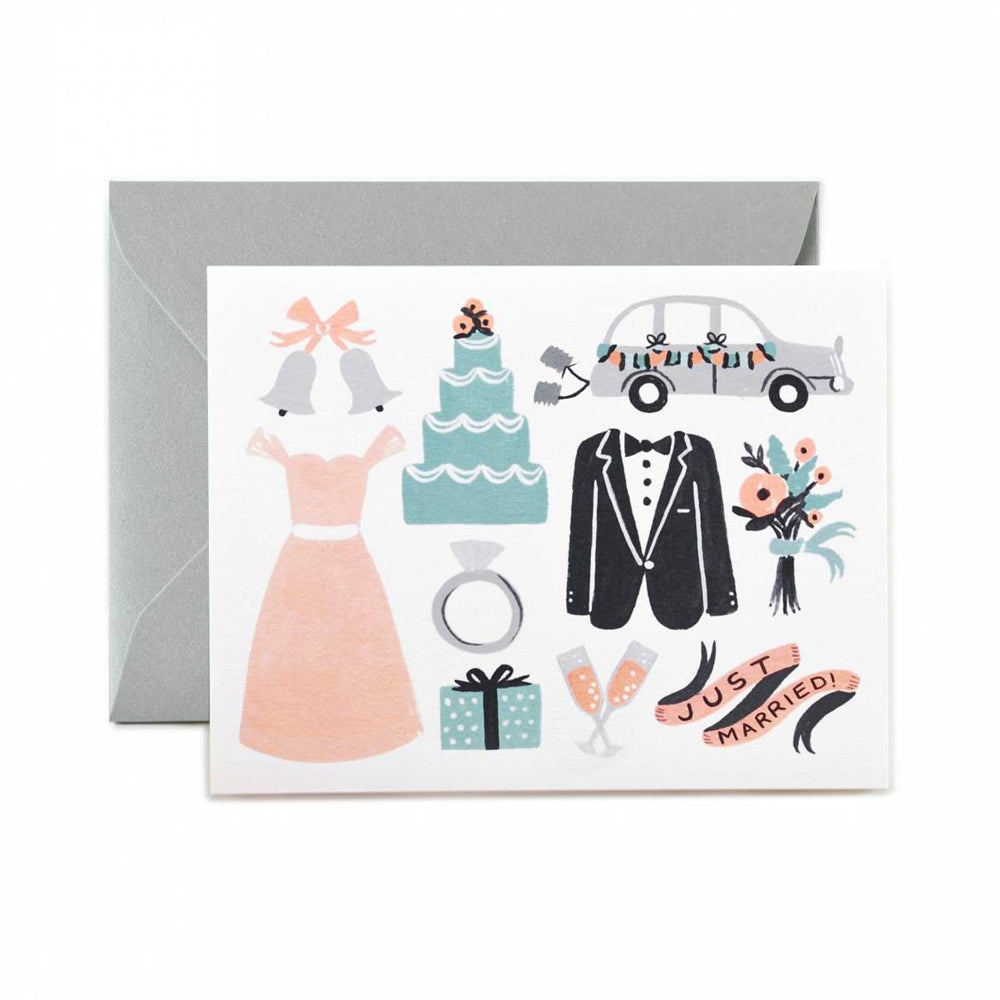 Rifle Paper Co. Just Married Wedding Card