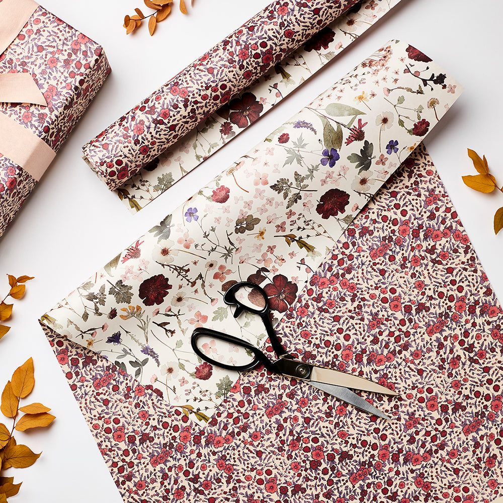 Katie Leamon Pressed Floral & Wild Rose Gift Wrap