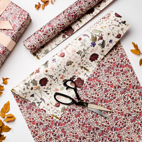 Katie Leamon Pressed Floral & Wild Rose Gift Wrap