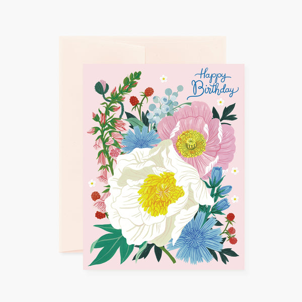 Oana Befort Lush Flora Birthday Card