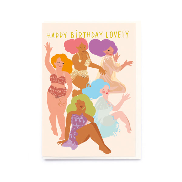 Noi Publishing Ladies in Lingerie Birthday Card