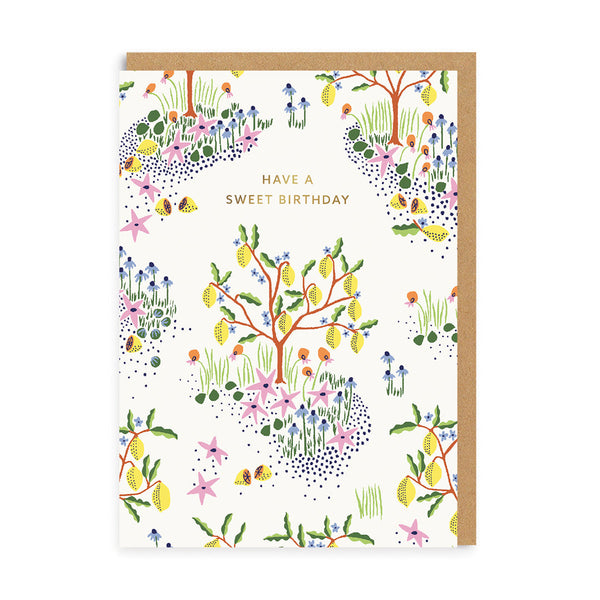 Cath Kidston Have a Sweet Birthday Lemon Trees Card