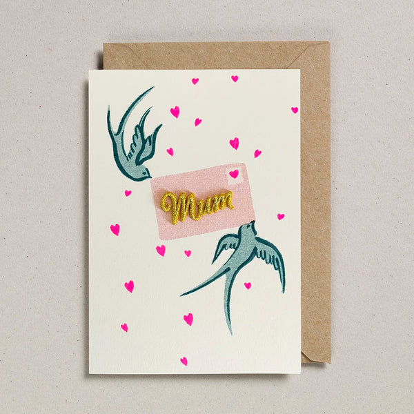 Petra Boase Birds with Letter Card (Mum)