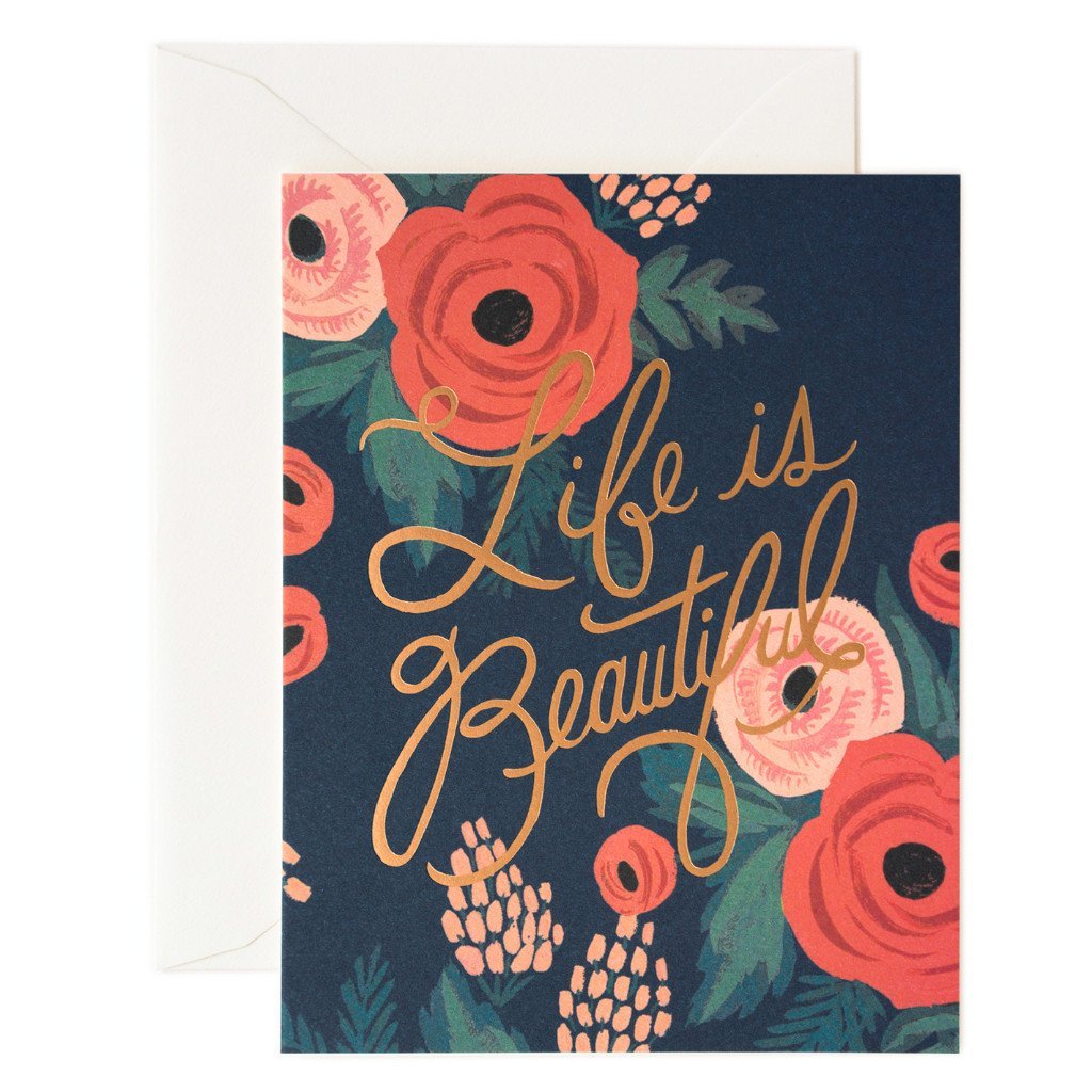Rifle Paper Co. Life Is Beautiful Card