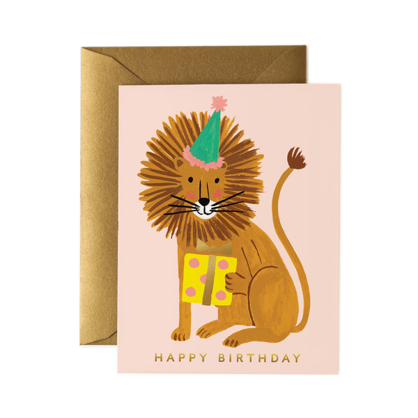Rifle Paper Co. Lion Birthday Card