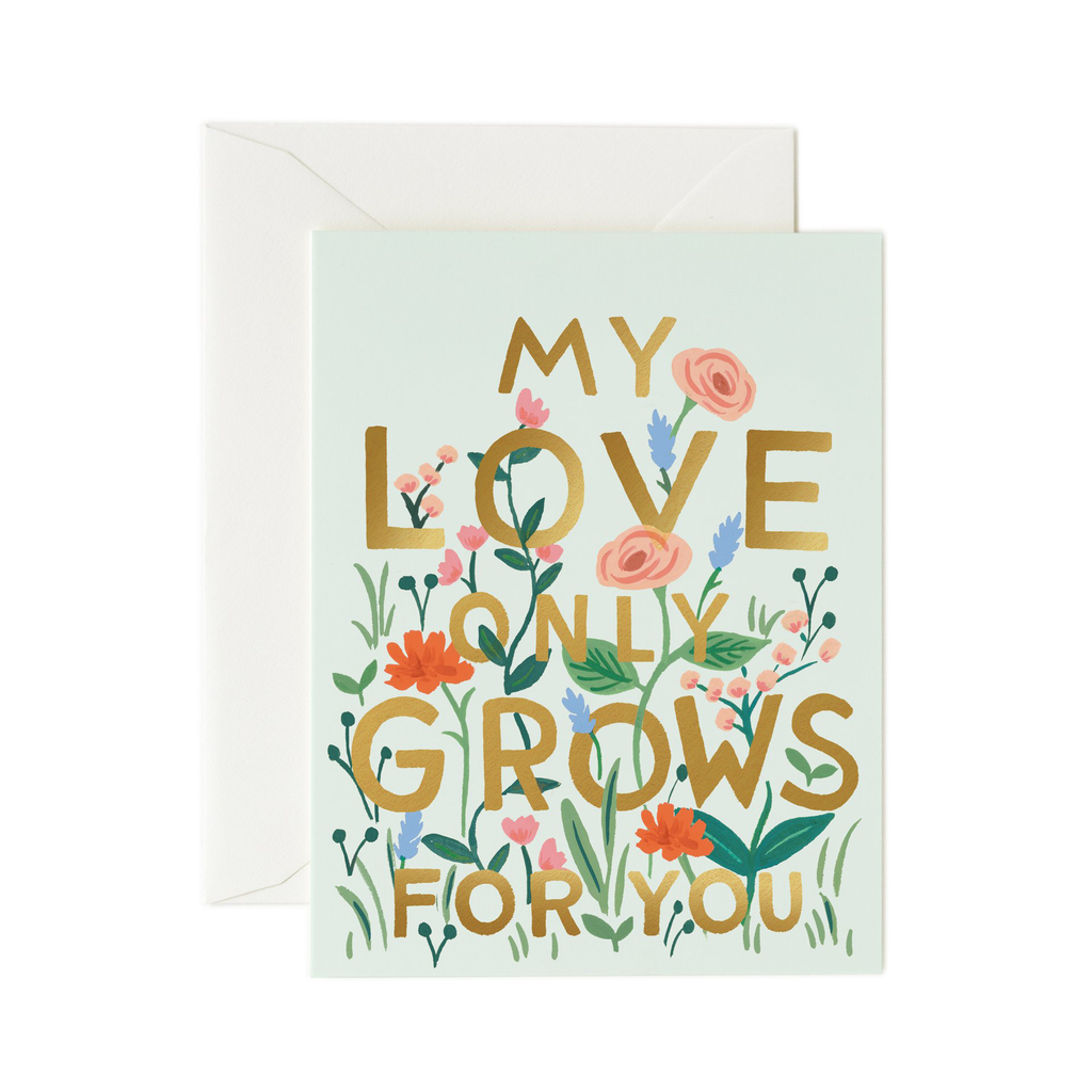 Rifle Paper Co. My Love Only Grows Card