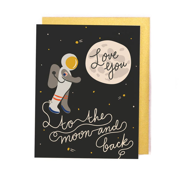 Little Low Love You to the Moon Card