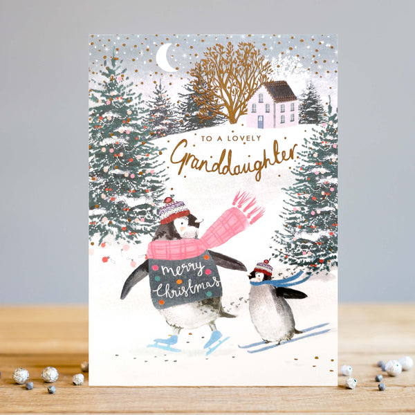 Louise Tiler Lovely Granddaughter Christmas Card