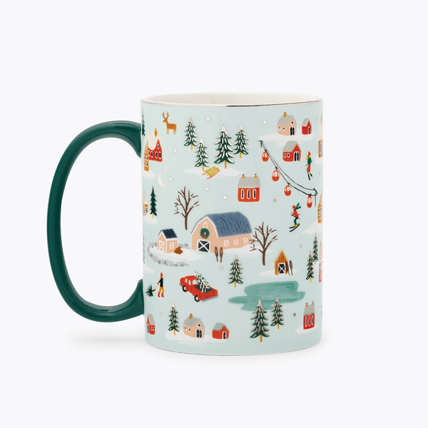Rifle Paper Co. Porcelain Mug - Holiday Village