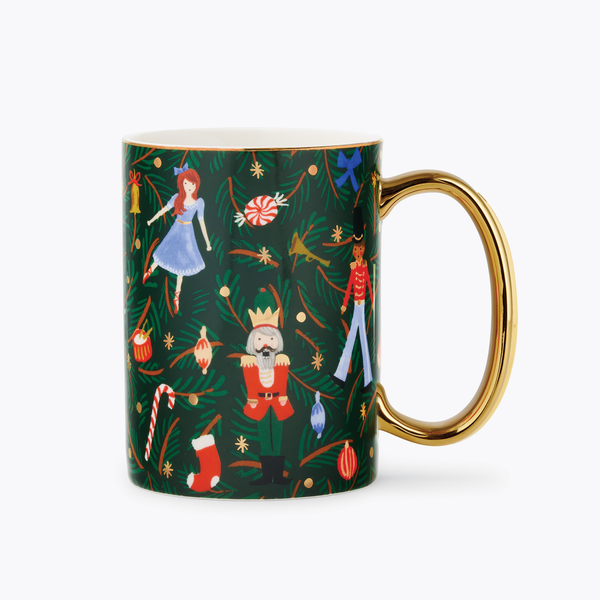 Rifle Paper Co. Porcelain Mug - Evergreen Nutcracker