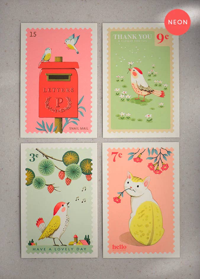 JooJoo Paper - Mailbox Birds Postcard