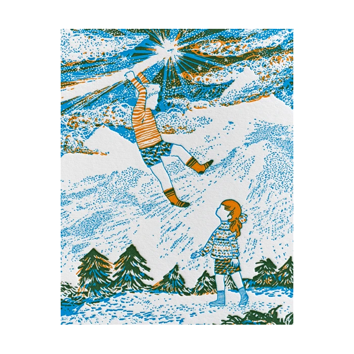 LETTERPRESS DE PARIS FAIS UN VŒU (Make A Wish) Card