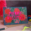 Miss Bespoke Papercuts - 'Merry Kissmas' Neon Paper Cut Christmas Card