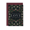 Catherine Lewis Design - Merry Nouveau Love Christmas Card