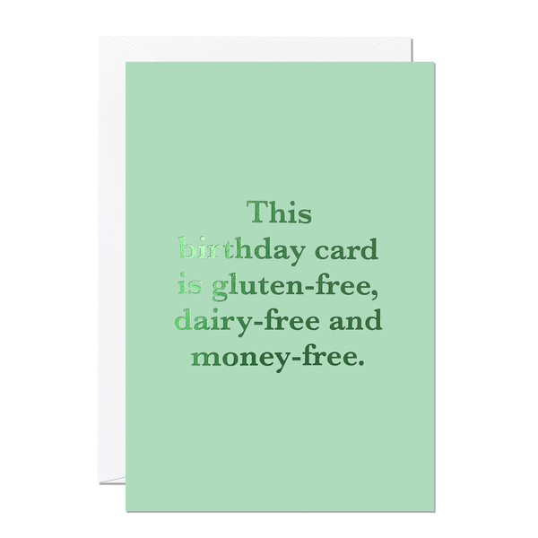 Ricicle Cards Money-Free Birthday Card