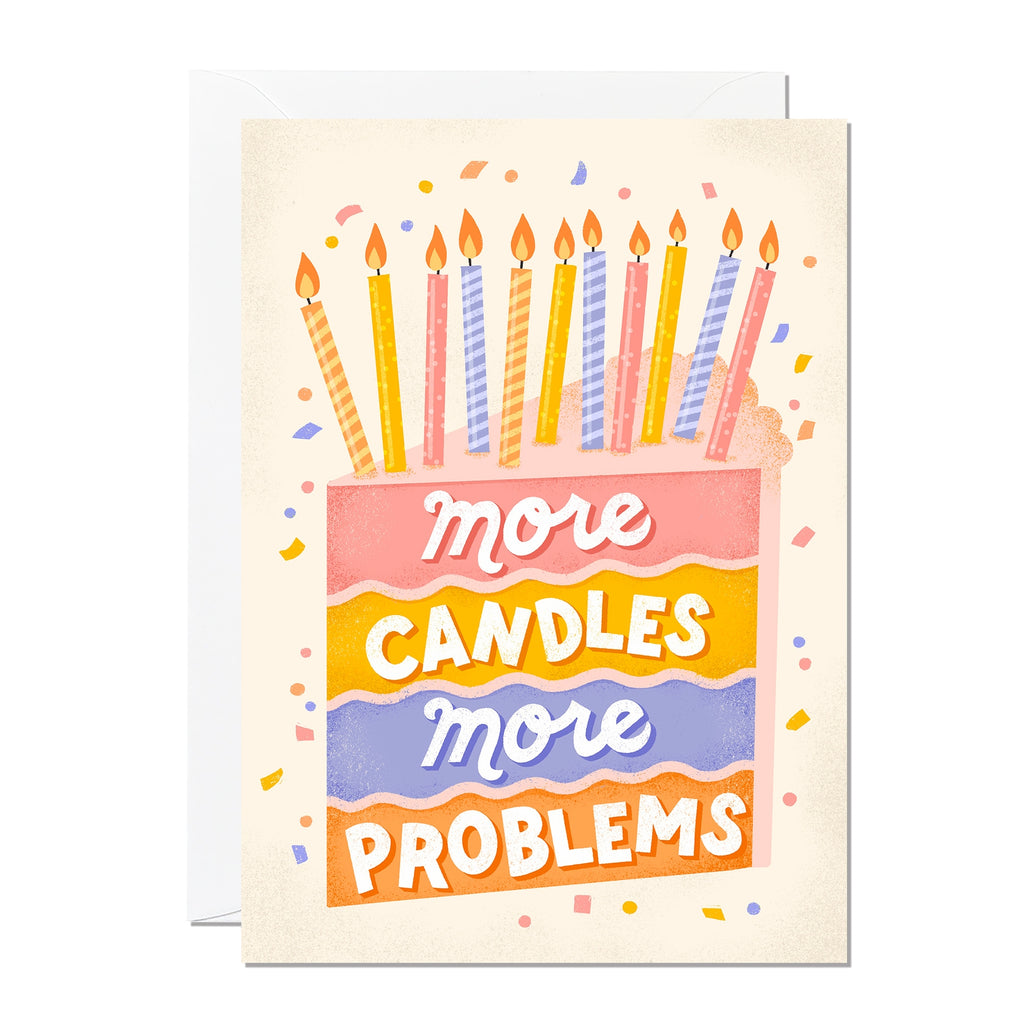 Ricicle Cards More Candles More Problems Birthday Card