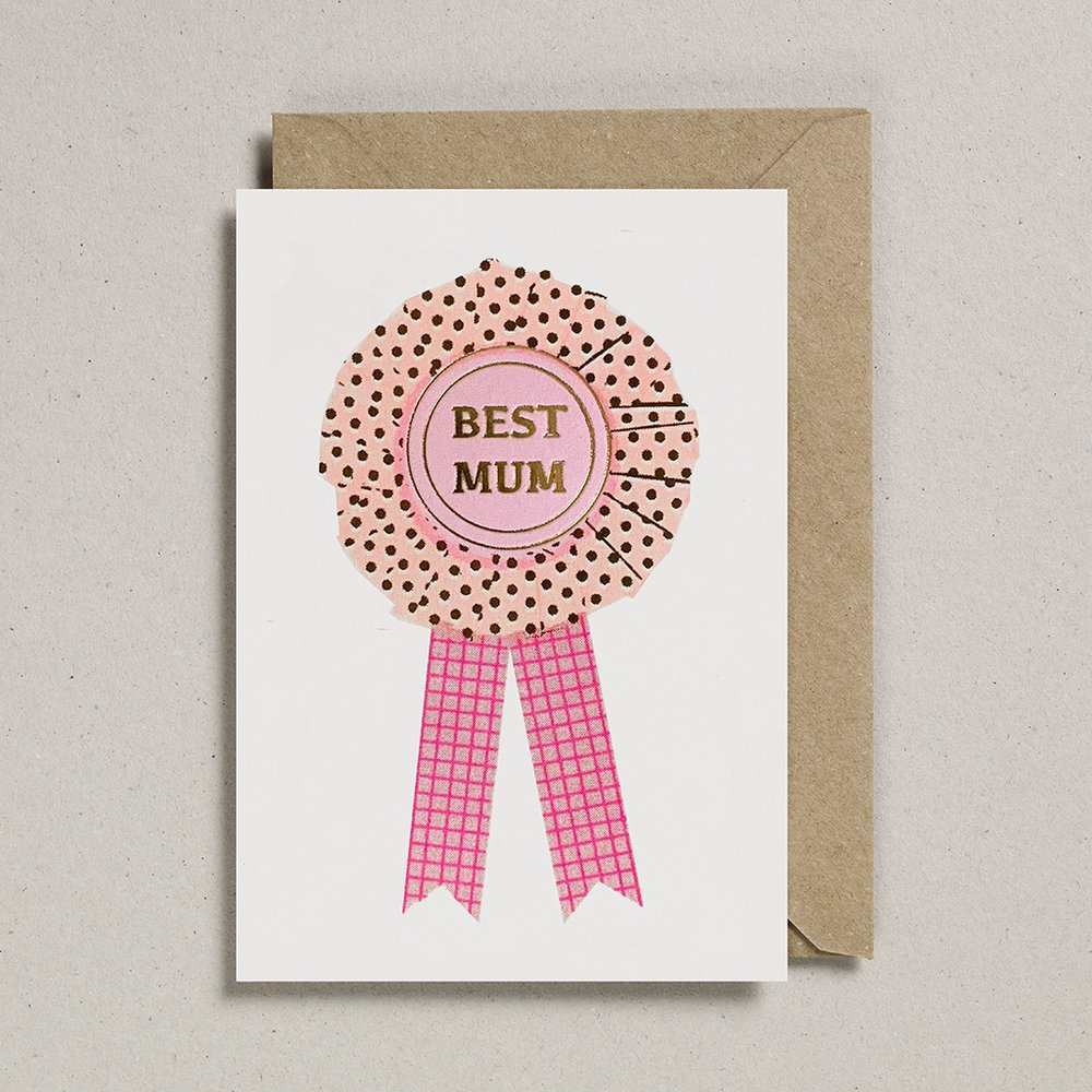 Petra Boase Best Mum Rosette Card