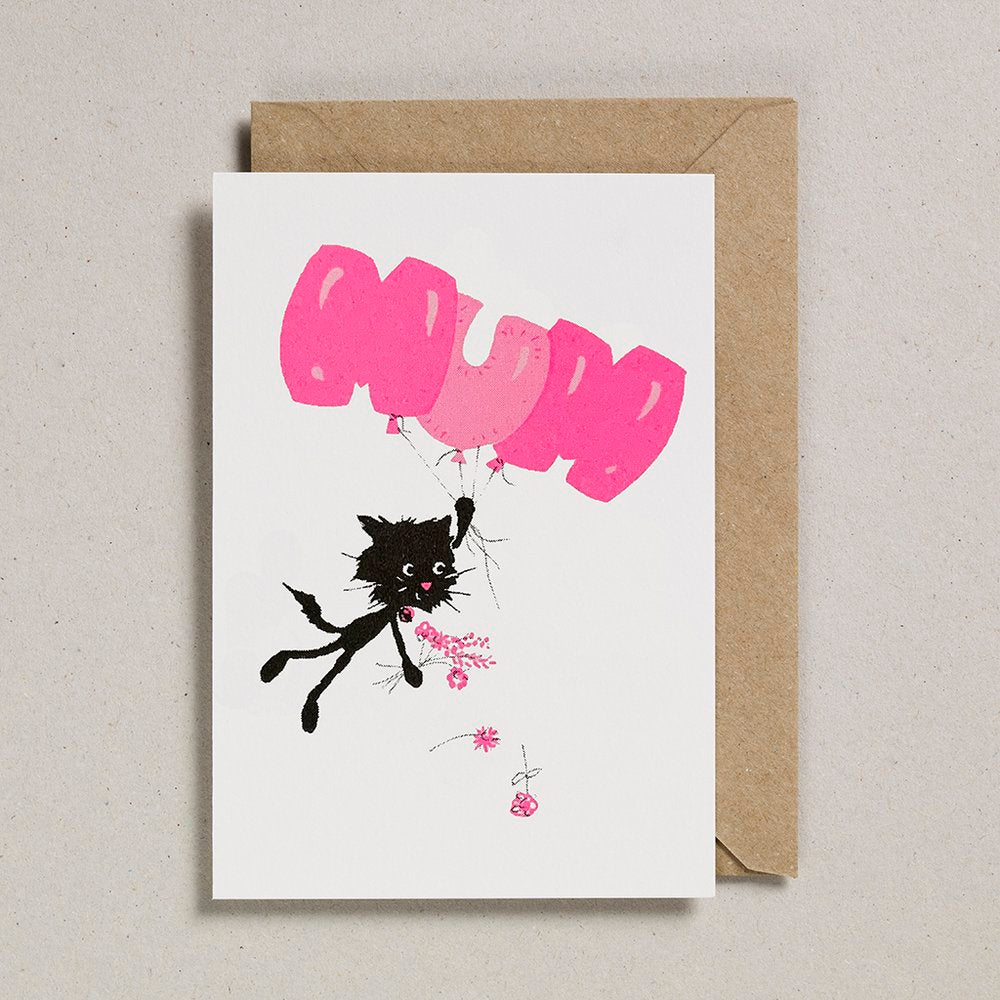 Petra Boase Mum Balloons Dog Card