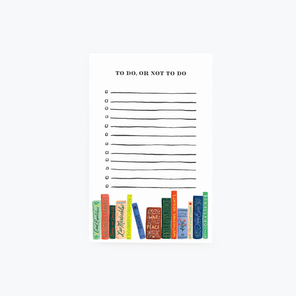 Rifle Paper Co. Checklist Notepad - To Do Or Not To Do