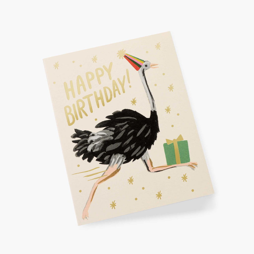 Rifle Paper Co. Ostrich Birthday Card
