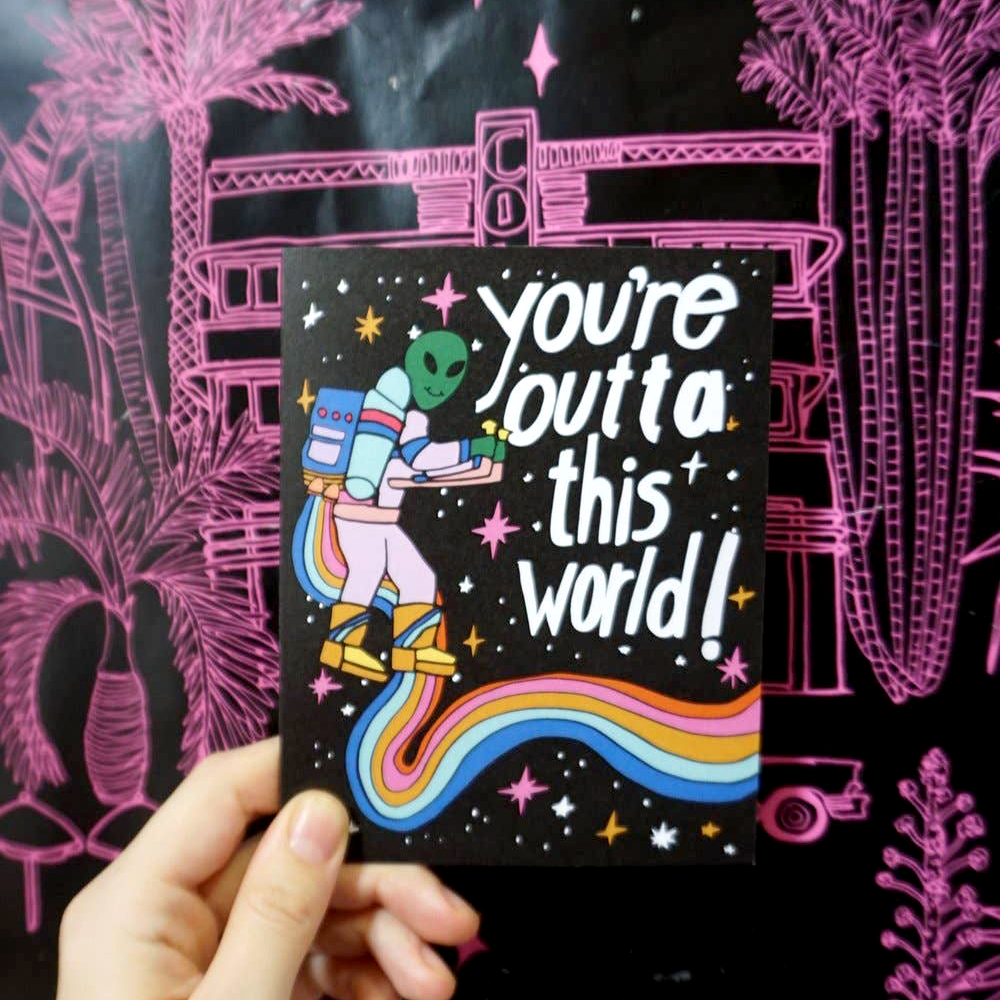 Ash + Chess Outta This World Card