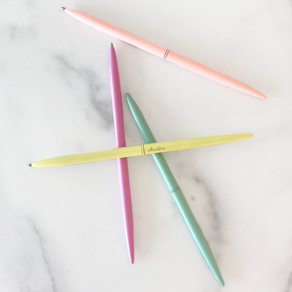 Idlewild Co. Pastel Brights Slim Pen Collection