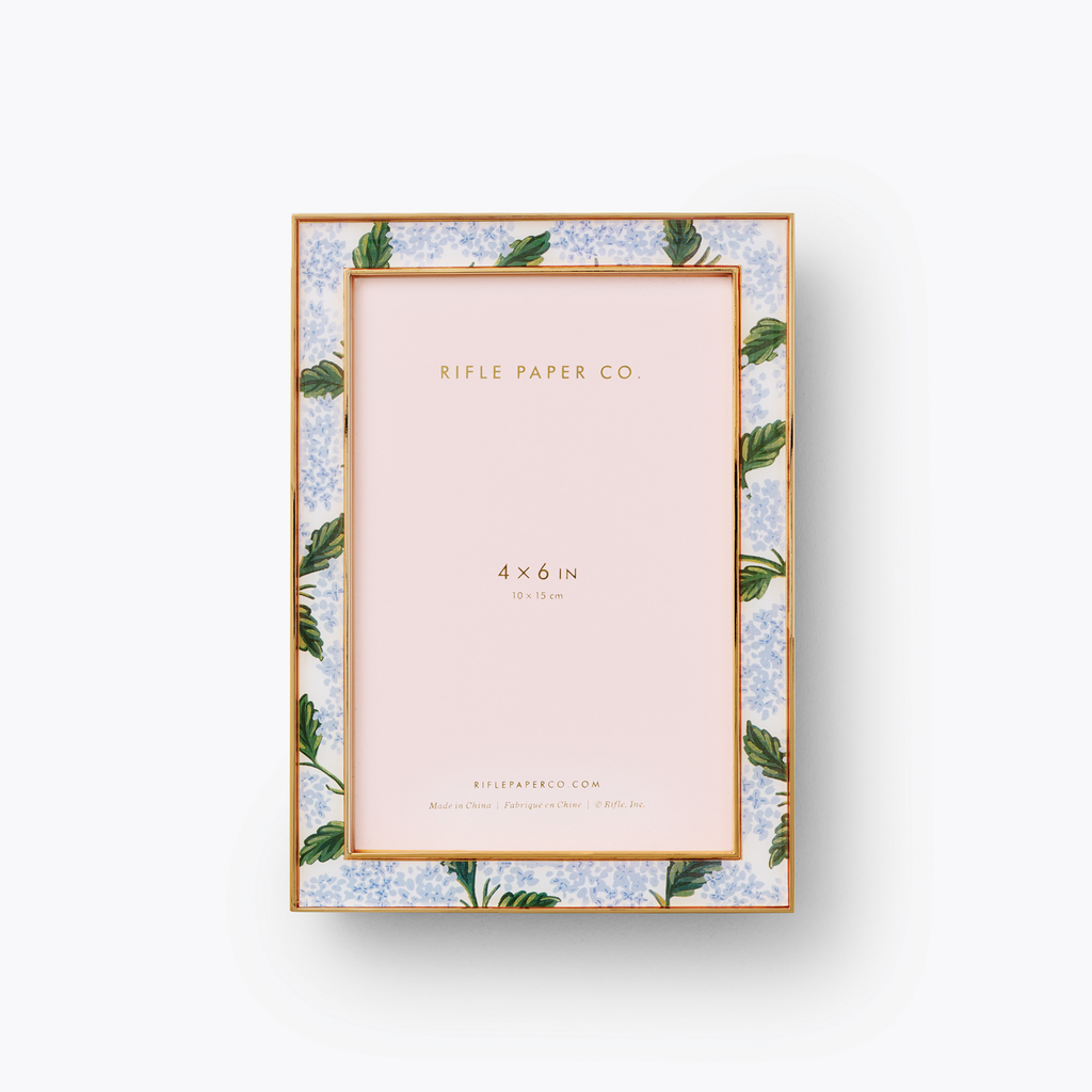 Rifle Paper Co. 4x6 Picture Frame - Hydrangea