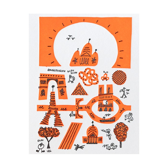 LETTERPRESS DE PARIS Paris Will Always Be Paris Card