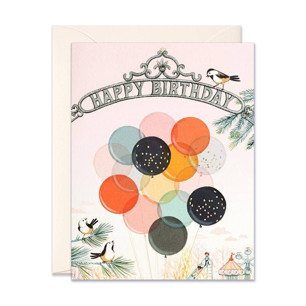 JooJoo Paper Park Entrance Birthday Card