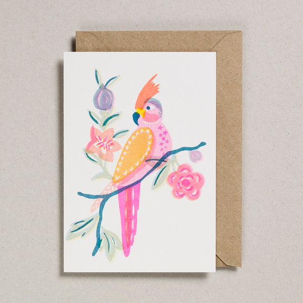 Petra Boase Parrot Birthday Card