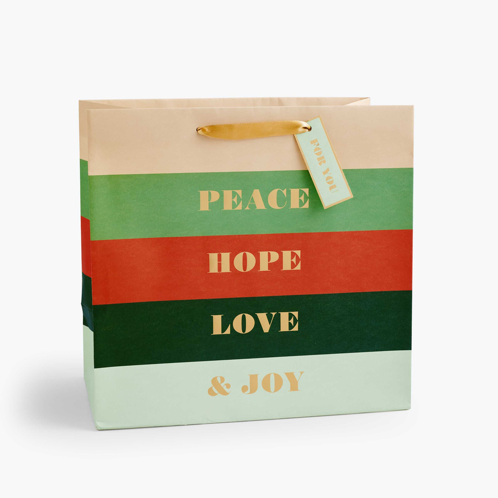 Rifle Paper Co. Christmas Gift Bags - Peace & Joy