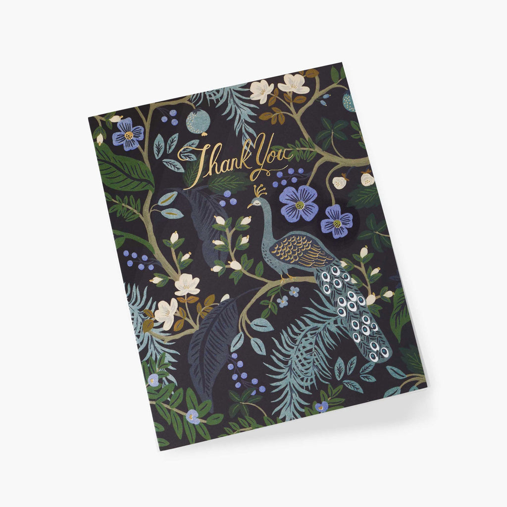 Rifle Paper Co. Peacock Thank You Card