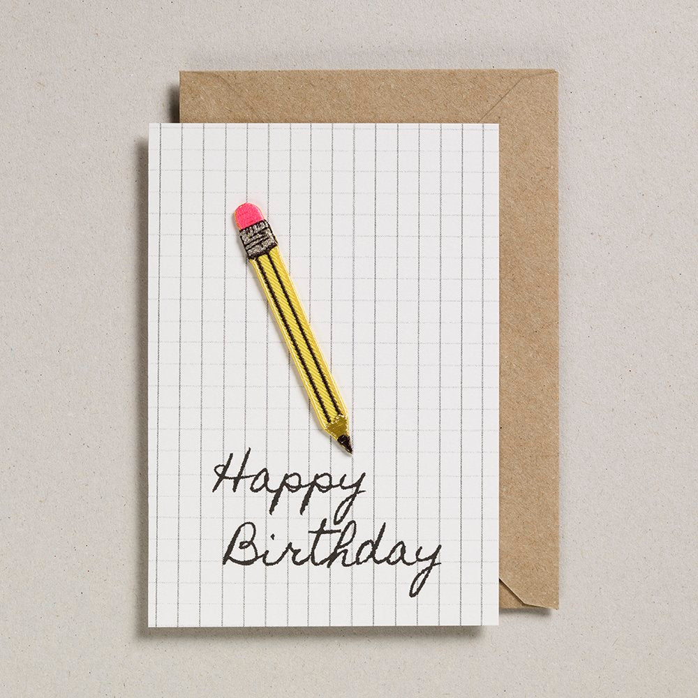 Petra Boase Pencil Birthday Card
