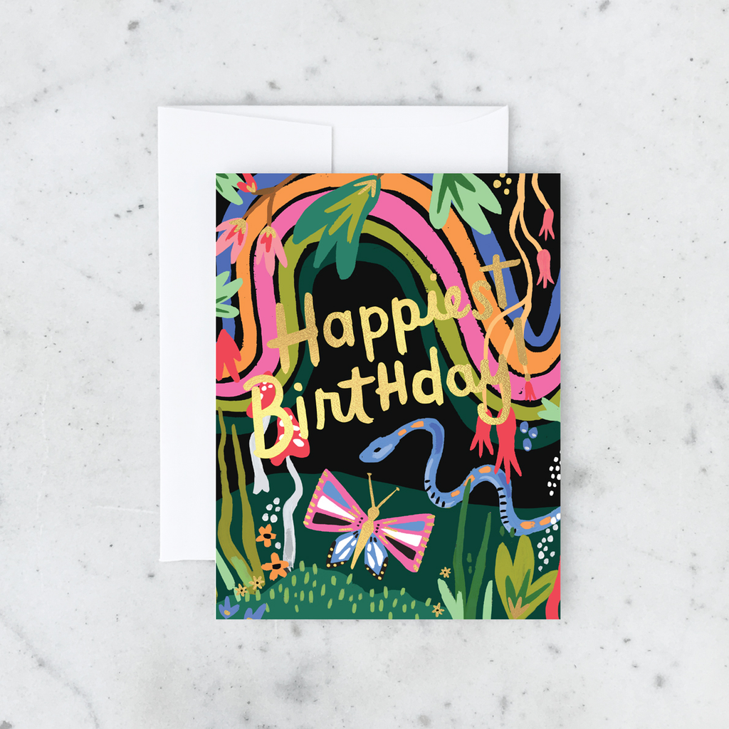 Idlewild Co. Rainbow Garden Birthday Card